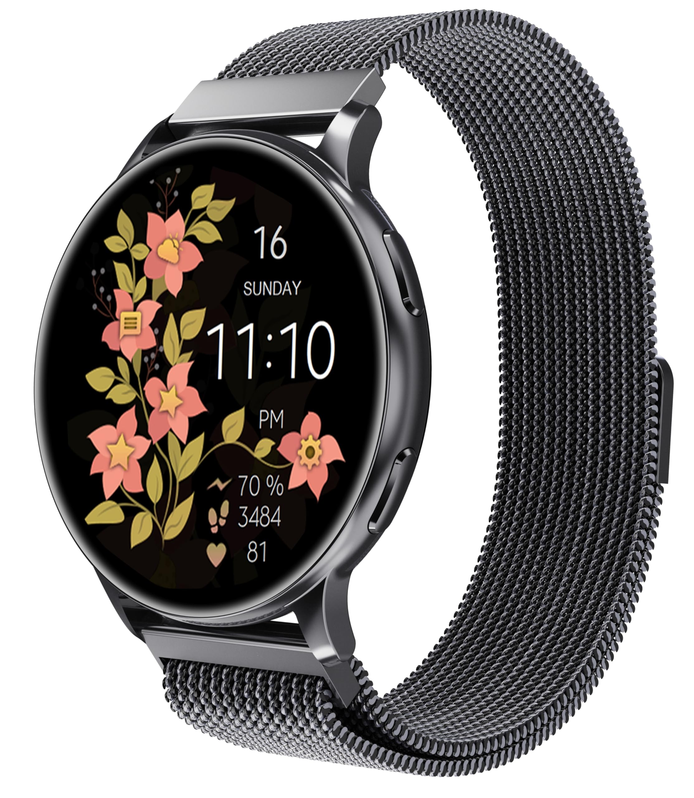 Jugeman S30 Smart Watch with magnetic charging cable connected