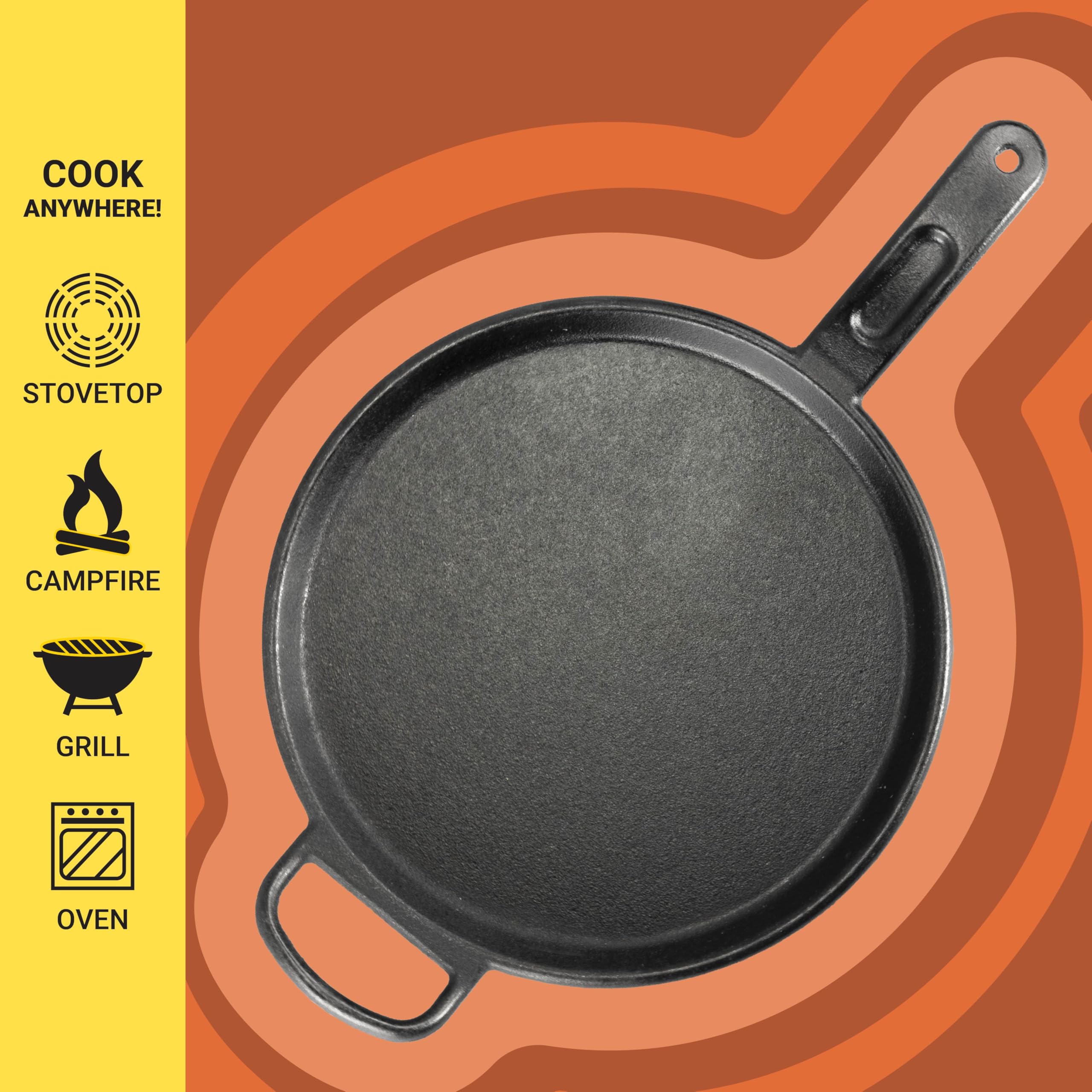 Lodge BOLD 12 Inch Seasoned Cast Iron Griddle Design-Forward Cookware product thumbnail 5
