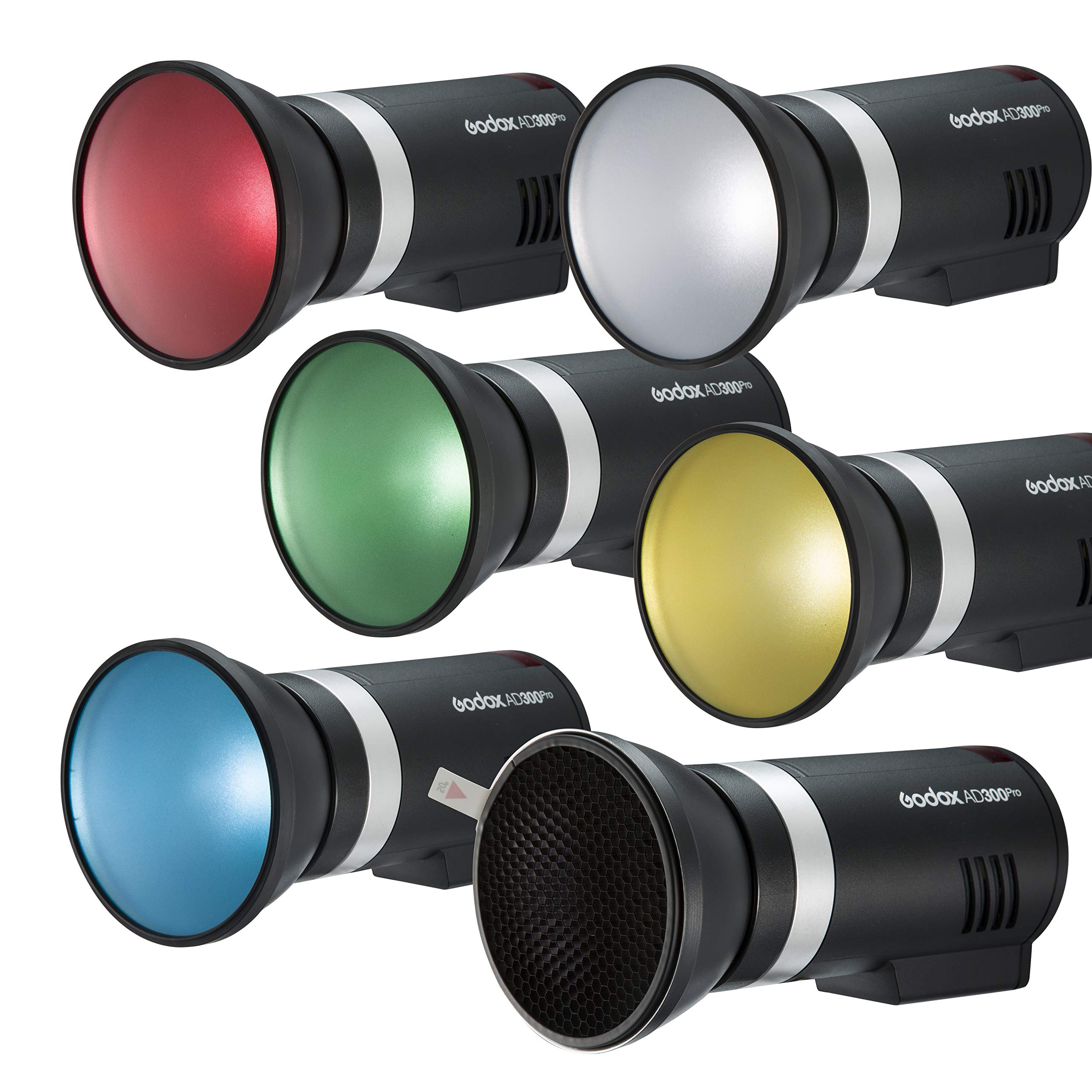 Godox AD-R14 Standard-Reflektor-Set mit Honeycomb-Farbfilter für AD300Pro und AD400Pro Flash