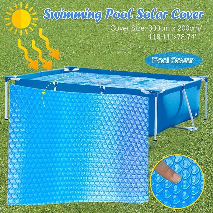 Buy FinDaDa Pool cover 3m x 2m thermal, Square Swimming Pool Solar