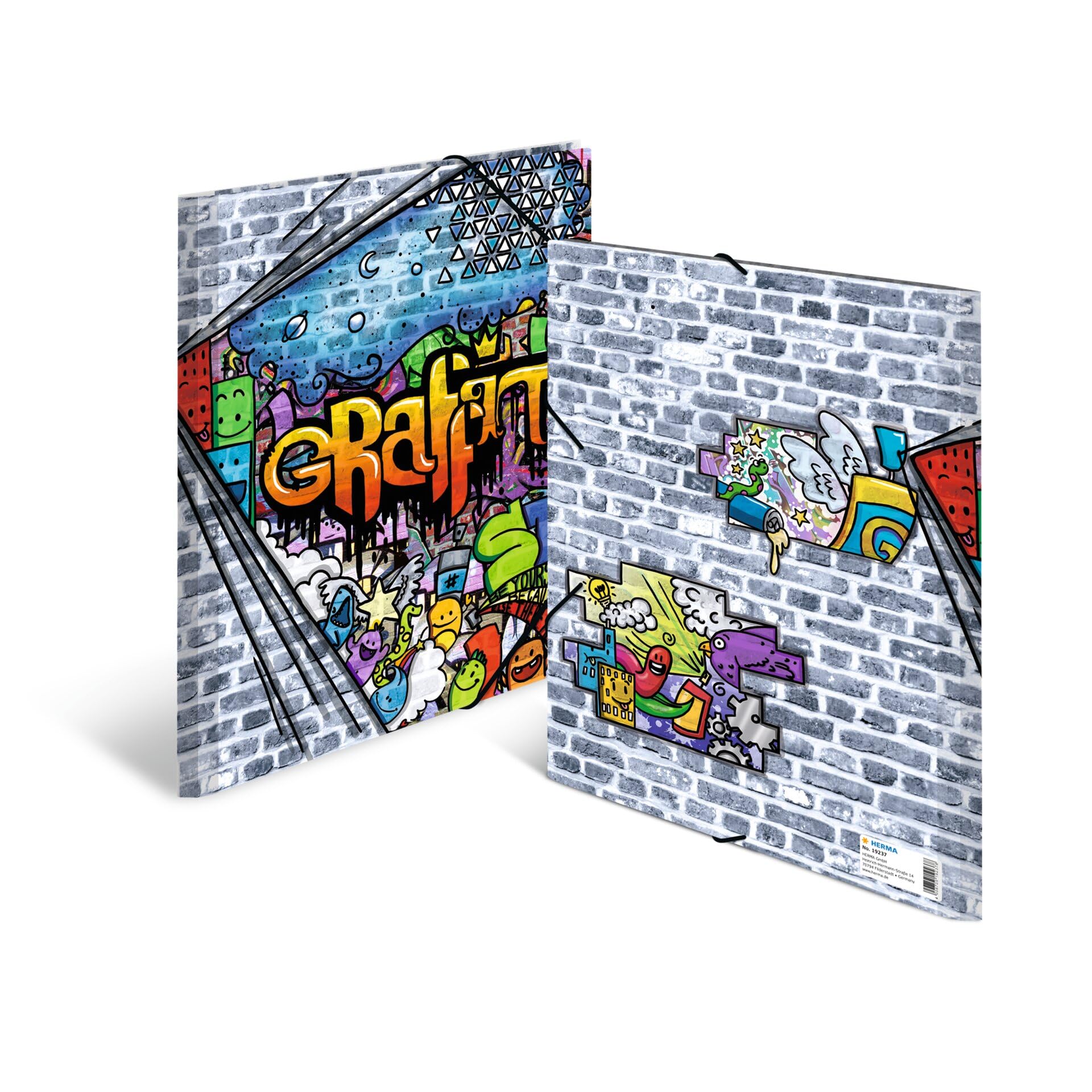 Cartellina Portadocumenti HERMA A4 - Trasparente, Con Chiusura A Pressione, Per Ufficio E Scuola