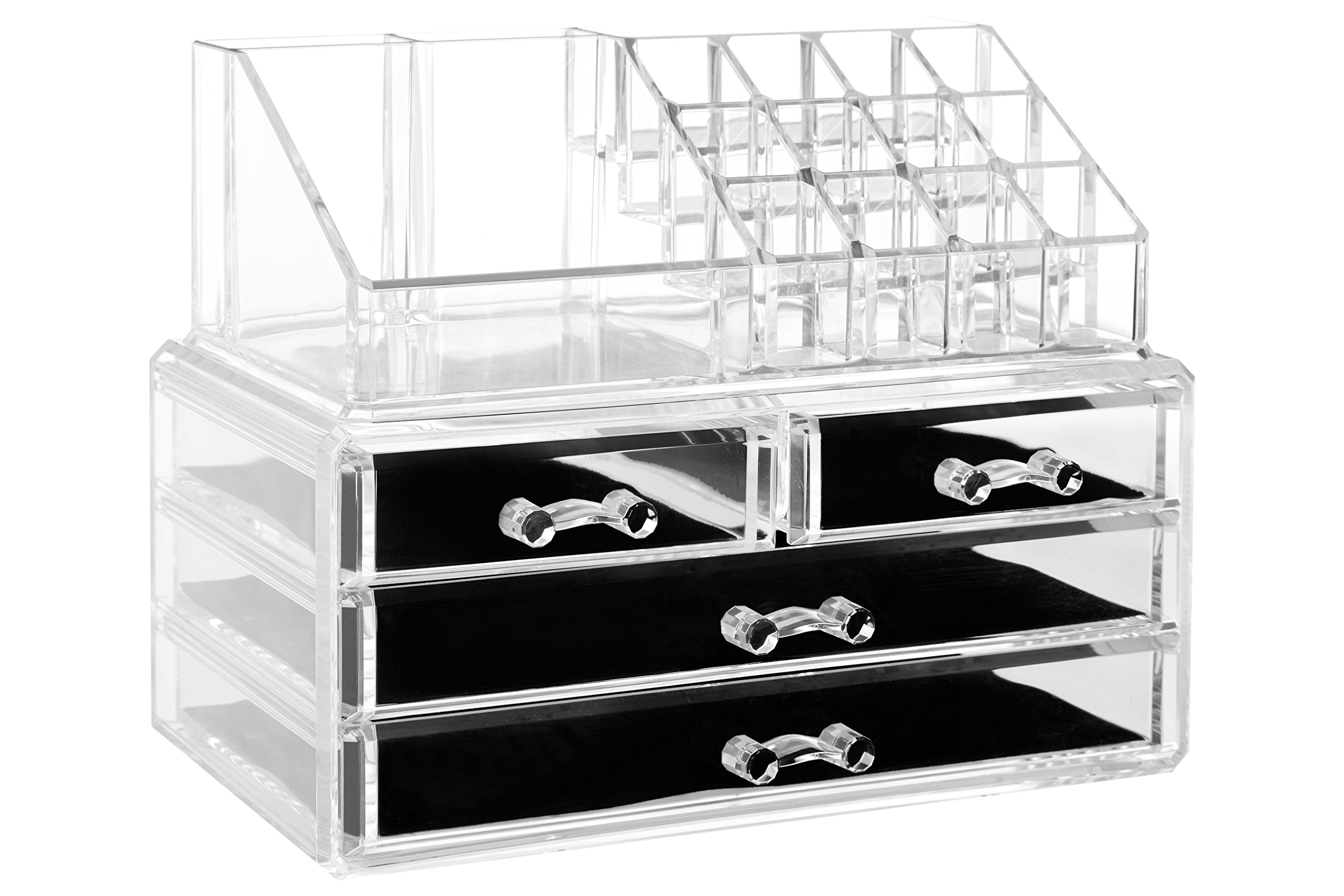 Premier Housewares 16 Compartment Cosmetics Organiser, Polystyrene, 15 x 24 x 19 cm
