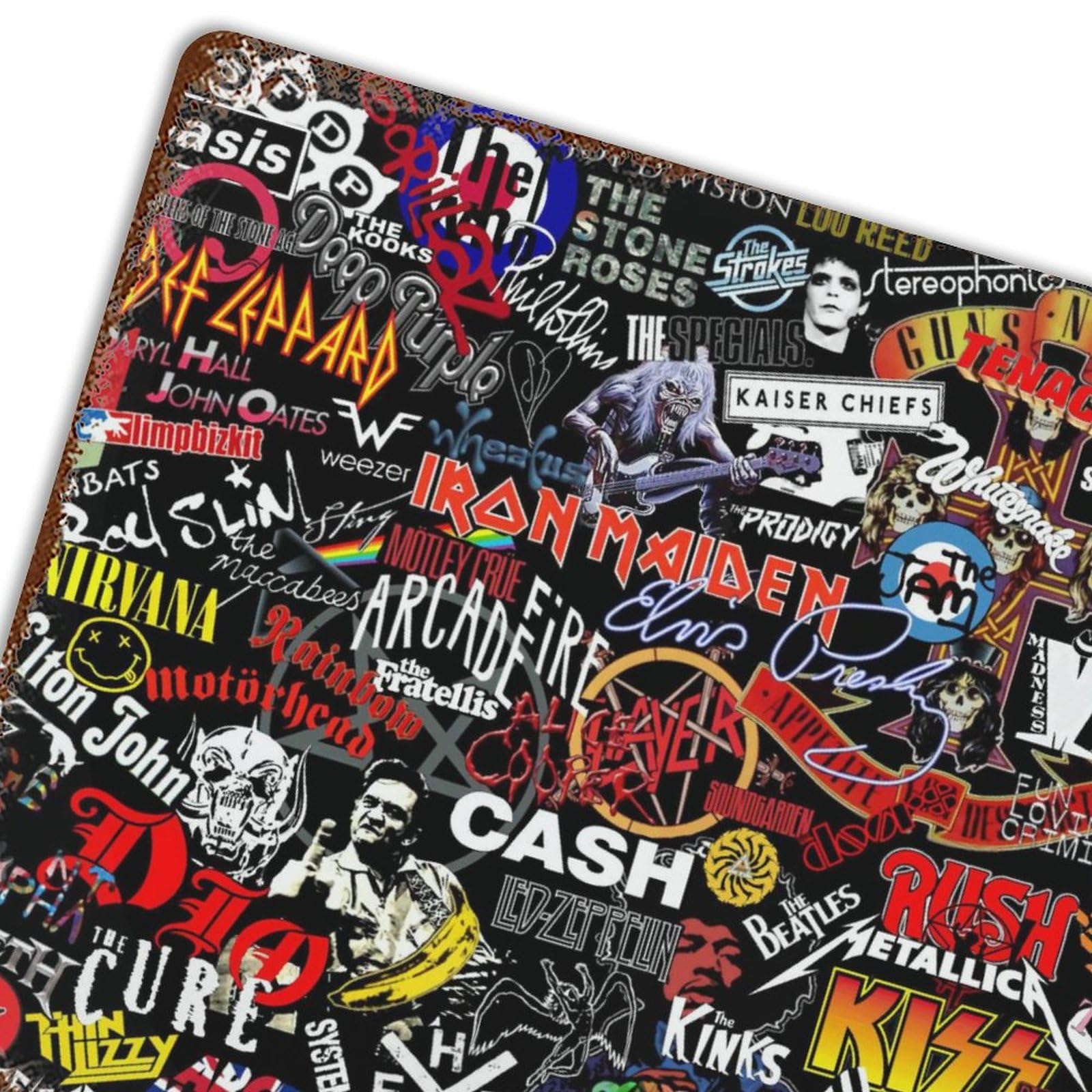 ブリキ看板【Rock Poster/ロックポスター】雑貨/ヴィンテージ/メタル 