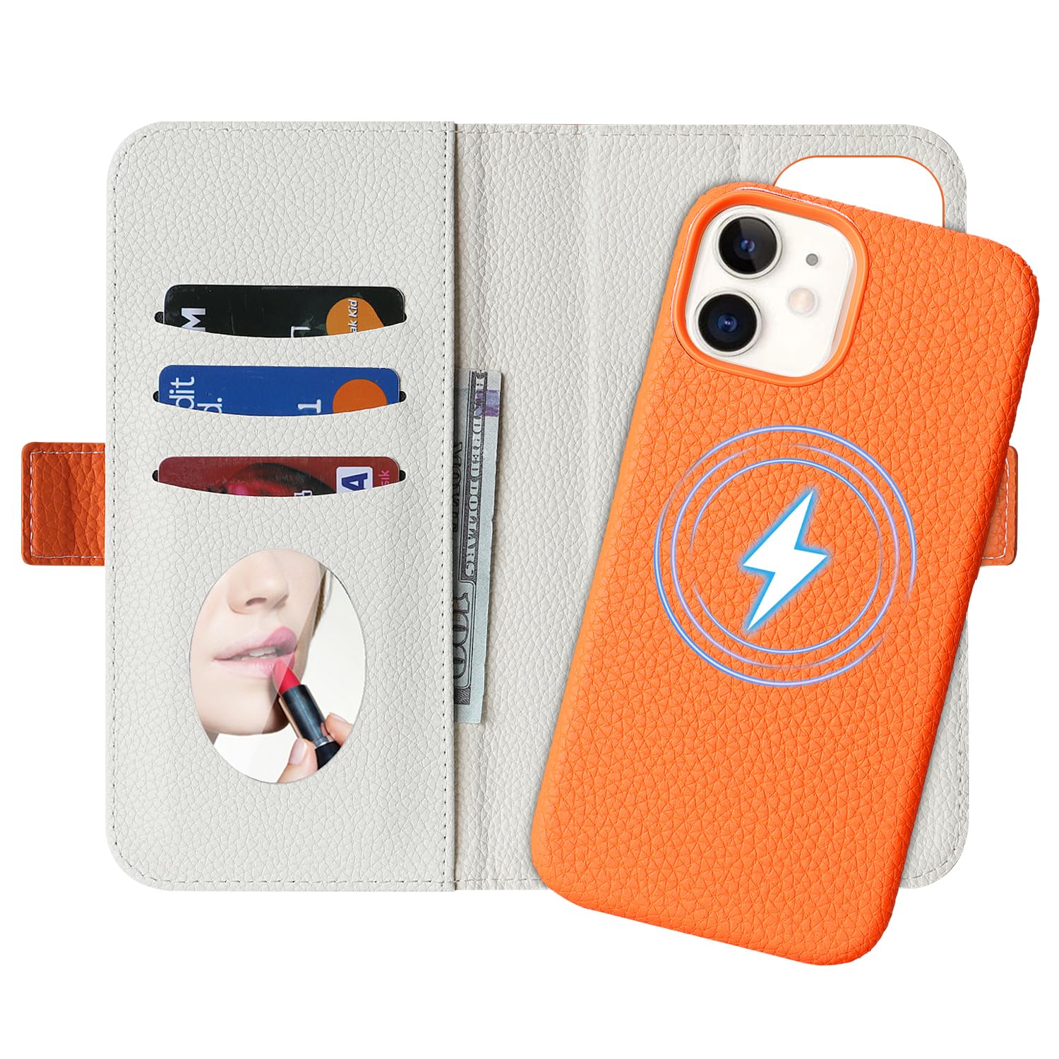 Custodia a portafoglio per iPhone 12/12 Pro con porta carte