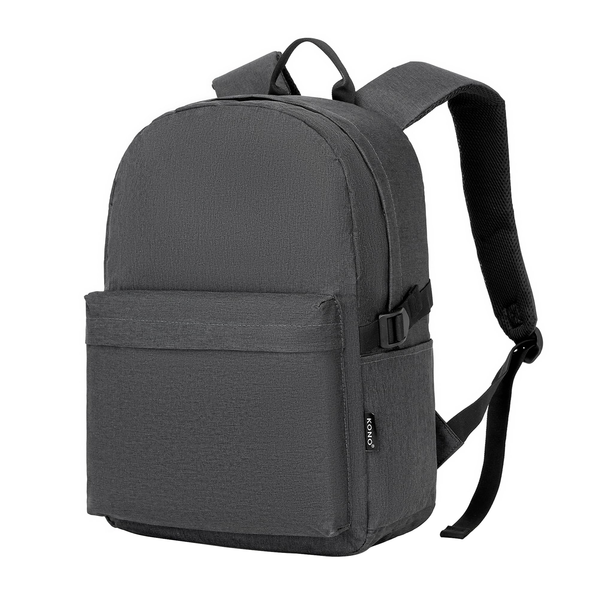 KONO Rucksack Damen Herren, Leichter Schulrucksack Teenager Mädchen Jungen | Schultasche für 15,6 Zoll Laptop, School Bag Wasserabweisend, College und Universität, Casual Daypack für Reisen Arbeit