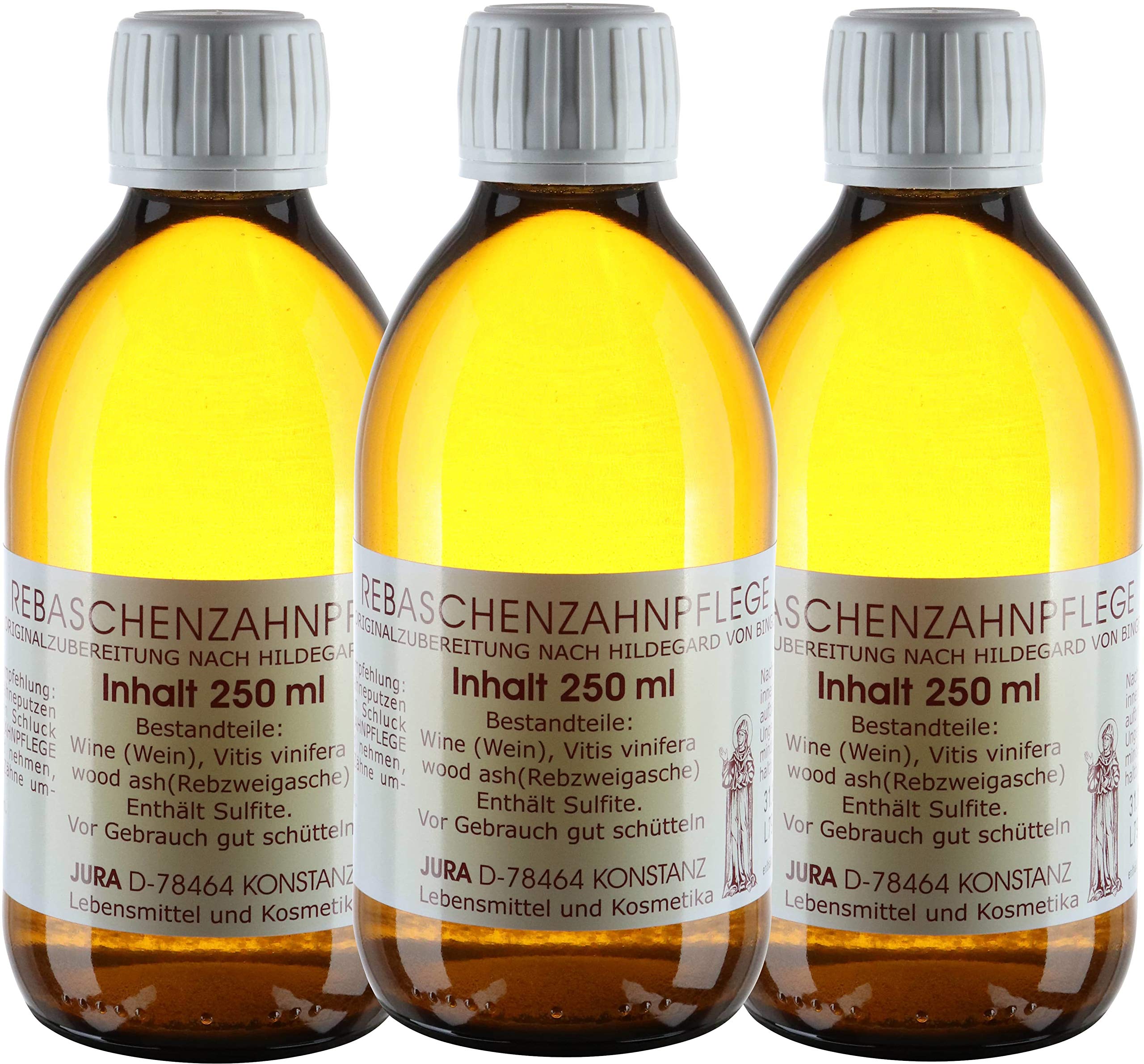 3 x Rebaschenzahnpflege 250 ml. nach Hildegard von Bingen