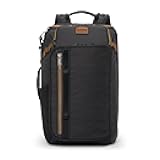 Alpha Bravo Detrick Backpack - Multi-Compartment Travel Gear - Adjustable Straps & Easy to Carry - Black Onyx