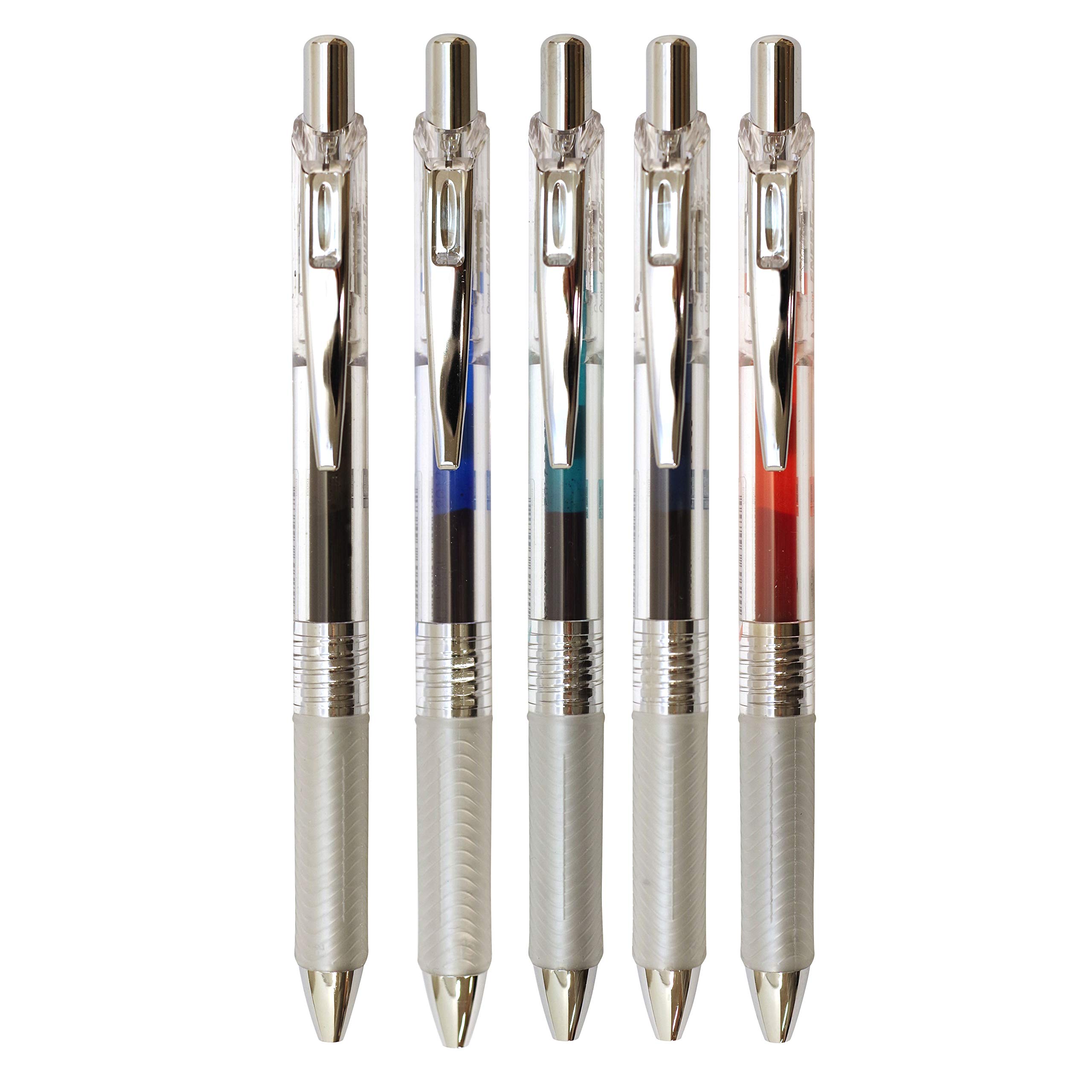 Pentel Knock Ballpoint Pen Energel-inkfree Needle Tip 0 5mm Black Ink BLN75TL-A — view 4