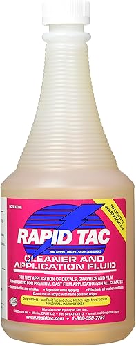 RAPID TAC Líquido para aplicar a stickers de vinilo o calcomanías spray de 32 oz