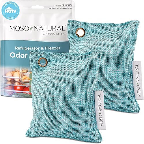 Bolsa purificadora de aire, 2.64 onzas, de la marca Moso Natural, Azul, 2 - unidades
