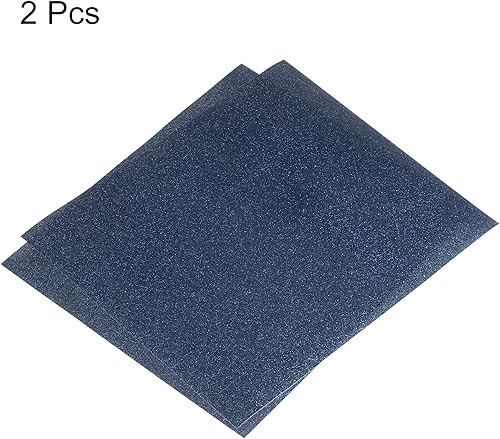 Miniatura 3 de MECCANIXITY Vinilo de transferencia de calor con purpurina para planchar, color marrón oscuro, 12 x 10 pulgadas, para camisetas, bolsas, zapatos,