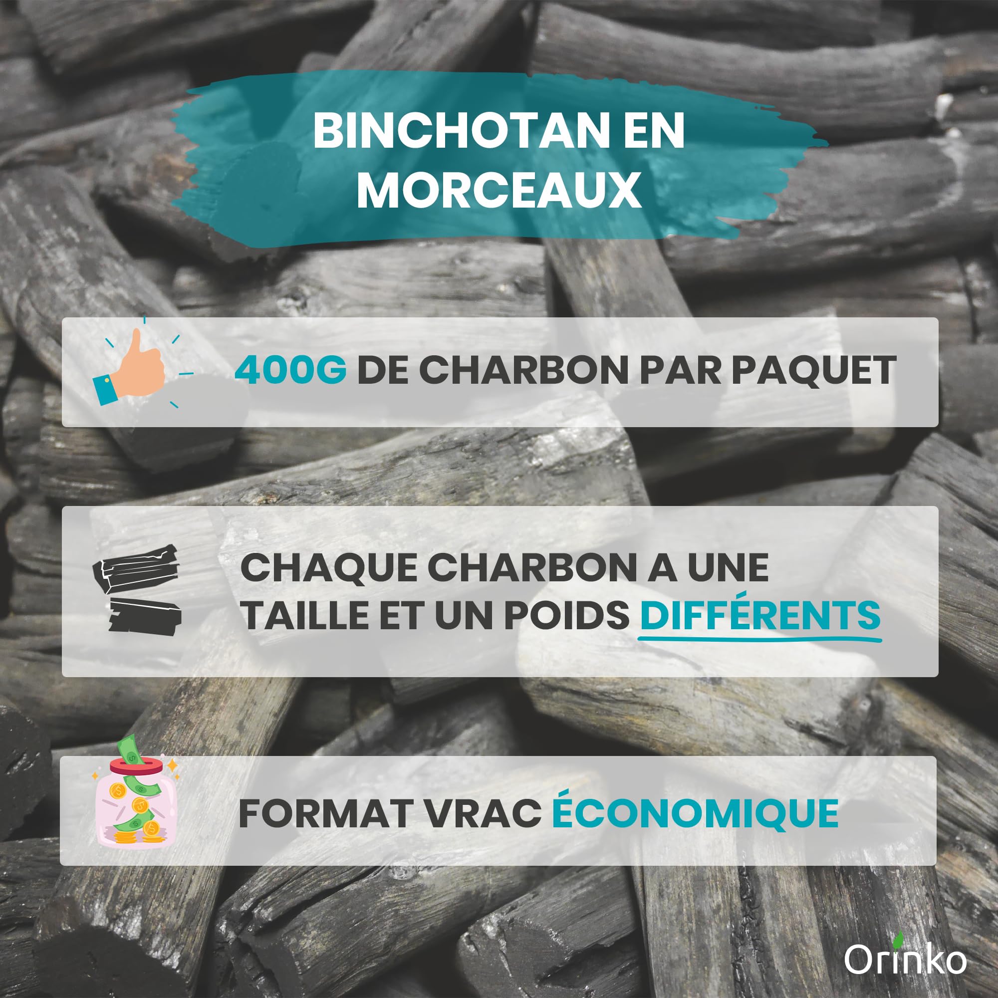Binchotan luzem 400G
