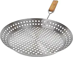 Mor - Frigideira Inox Para Grelhar 2 Em 1.