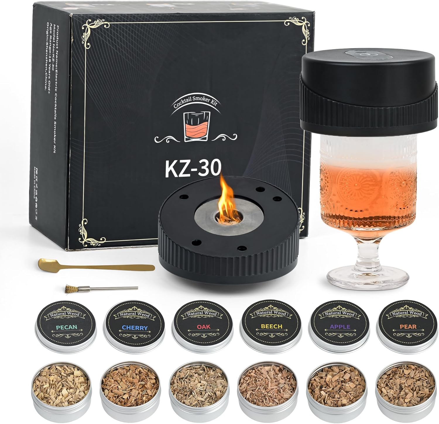 LOGOSスモーカー 森林スモークタワー燻製器 円筒型180度開閉タイプ