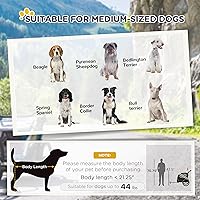 Vista 4 de Aosom Remolque de bicicleta para mascotas 2 en 1 para perros pequeños, cochecito de bicicleta de visibilidad en carretera, resistente a la intemperie