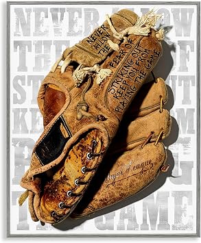 Fear of Striking Out Sports Quote, 16 x 20 Inch Framed Giclee Print