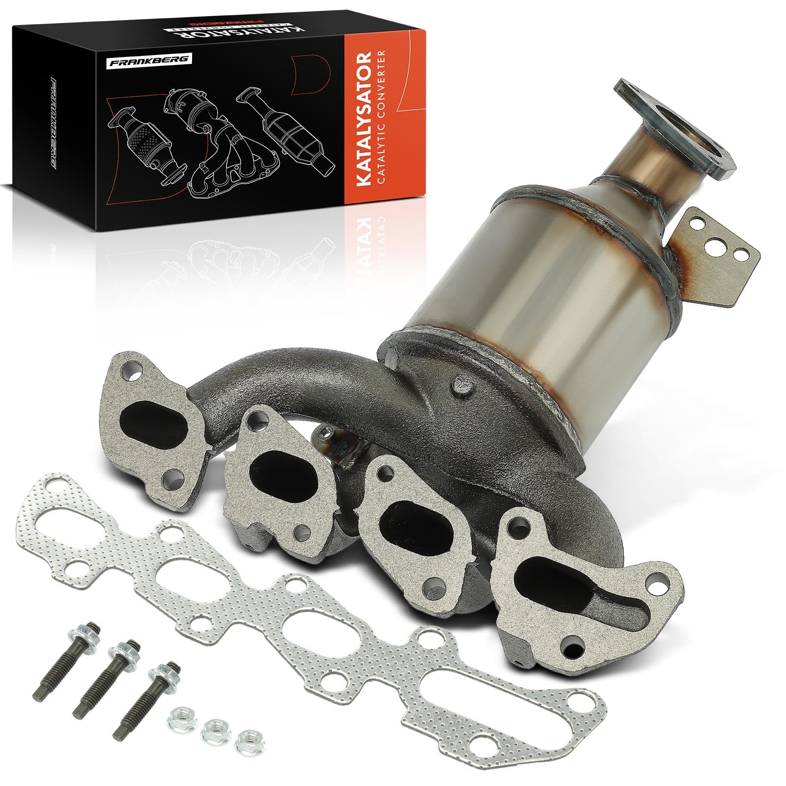 Frankberg Catalizador Gasolina Compatible con Adam M13 1.4L Adam M13 1.2L Corsa D S07 1.4L Corsa E X15 1.4L Astra J P10 1.4L Replace# 28760