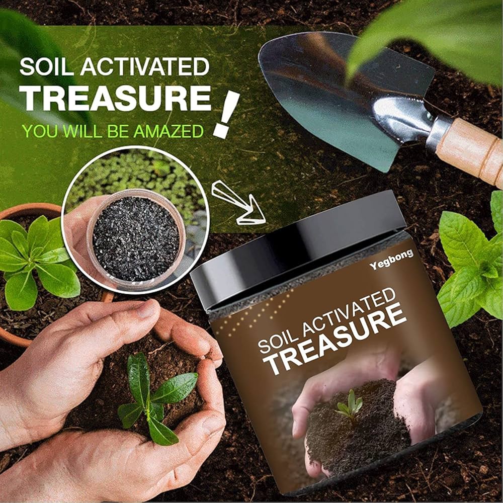 Soil Activated Treasure-You Will Be Amazed! Soil Activation Treasure Soil Penetrant Wetting Agent Organic Soil Improver Premium Soil Activator Improve Pl