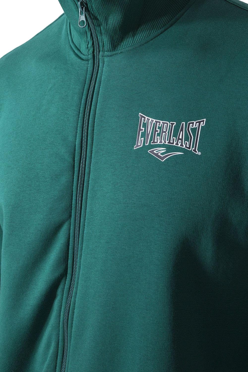 Everlast Tuta da Ginnastica Uomo Completo Sportivo, Verde/Blu, S | Cotone Felpato, Set per Sport e Tempo Libero, Per Palestra