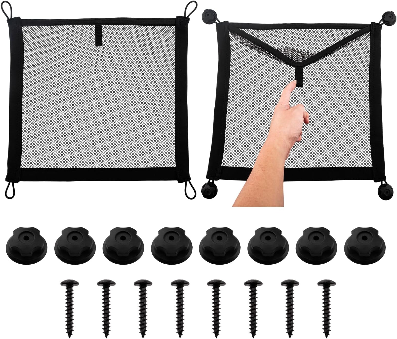 Amazon.fr : Filet De Rangement Camping Car VEHIRIE 2 Pcs Set Elastique ...