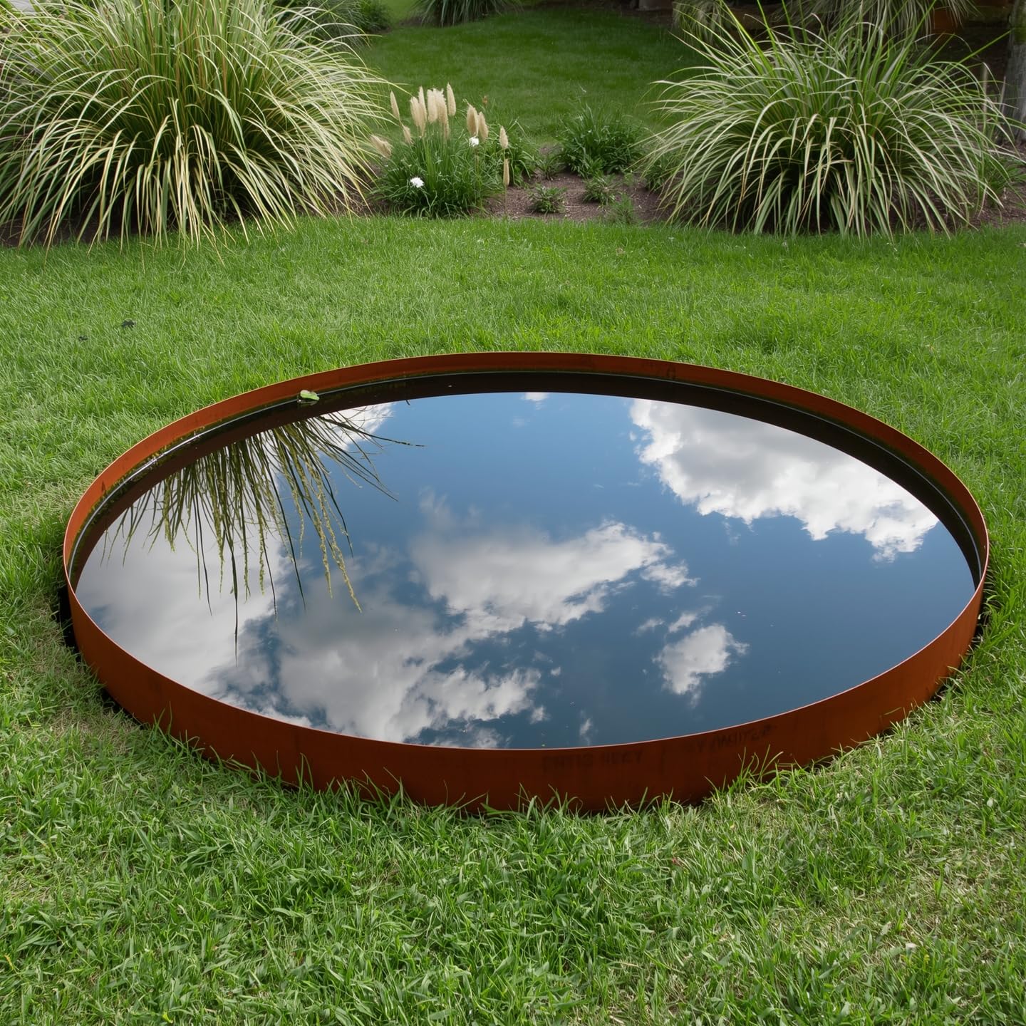 Wasserbecken/Wasserspiegel - Runde CORTEN Schale 100cm | Feuerschale