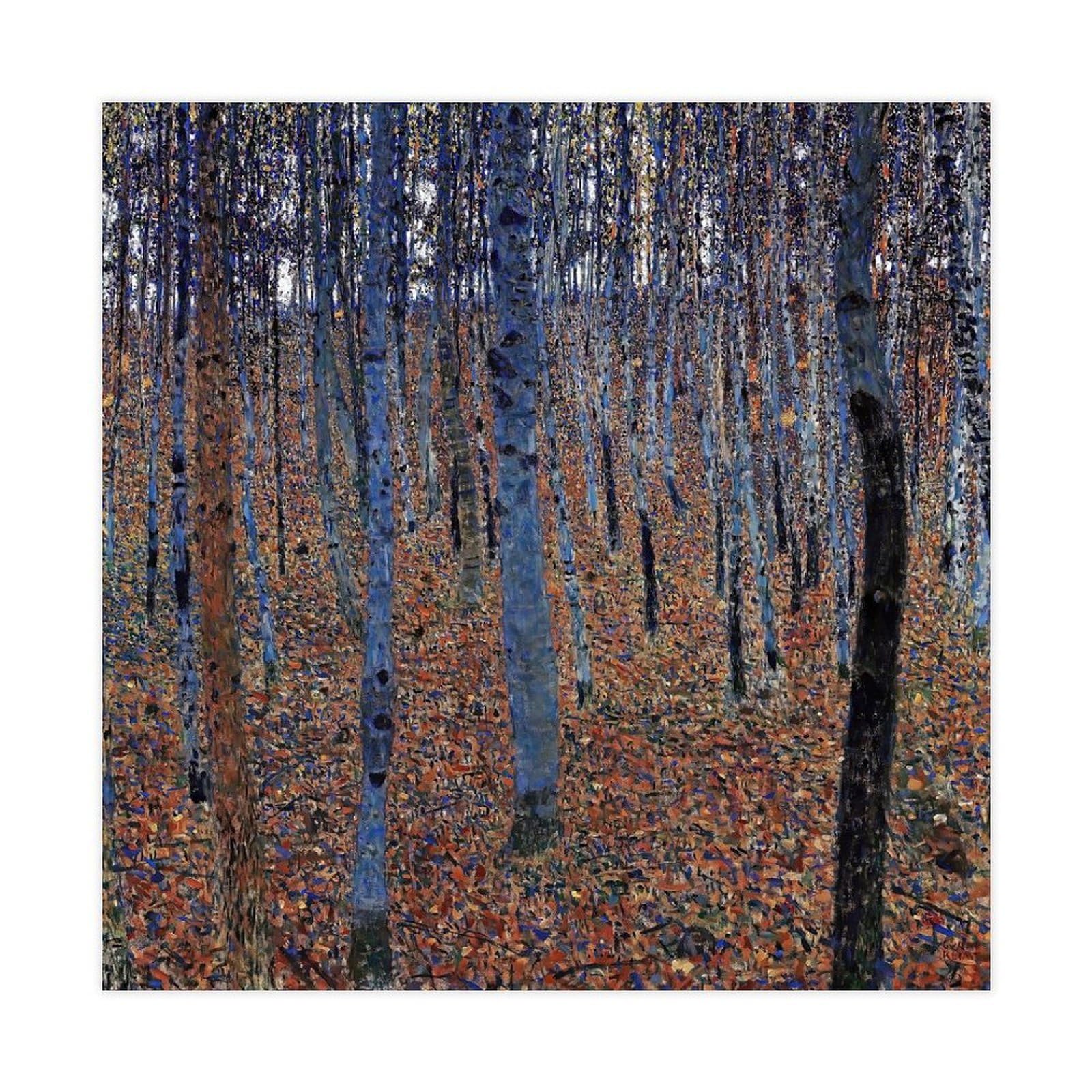 WCYB Beech Grove L by Gustav Klimt Posters Prints Canvas Deco Paintings Wall Art Unframe 20" L X 20" W
