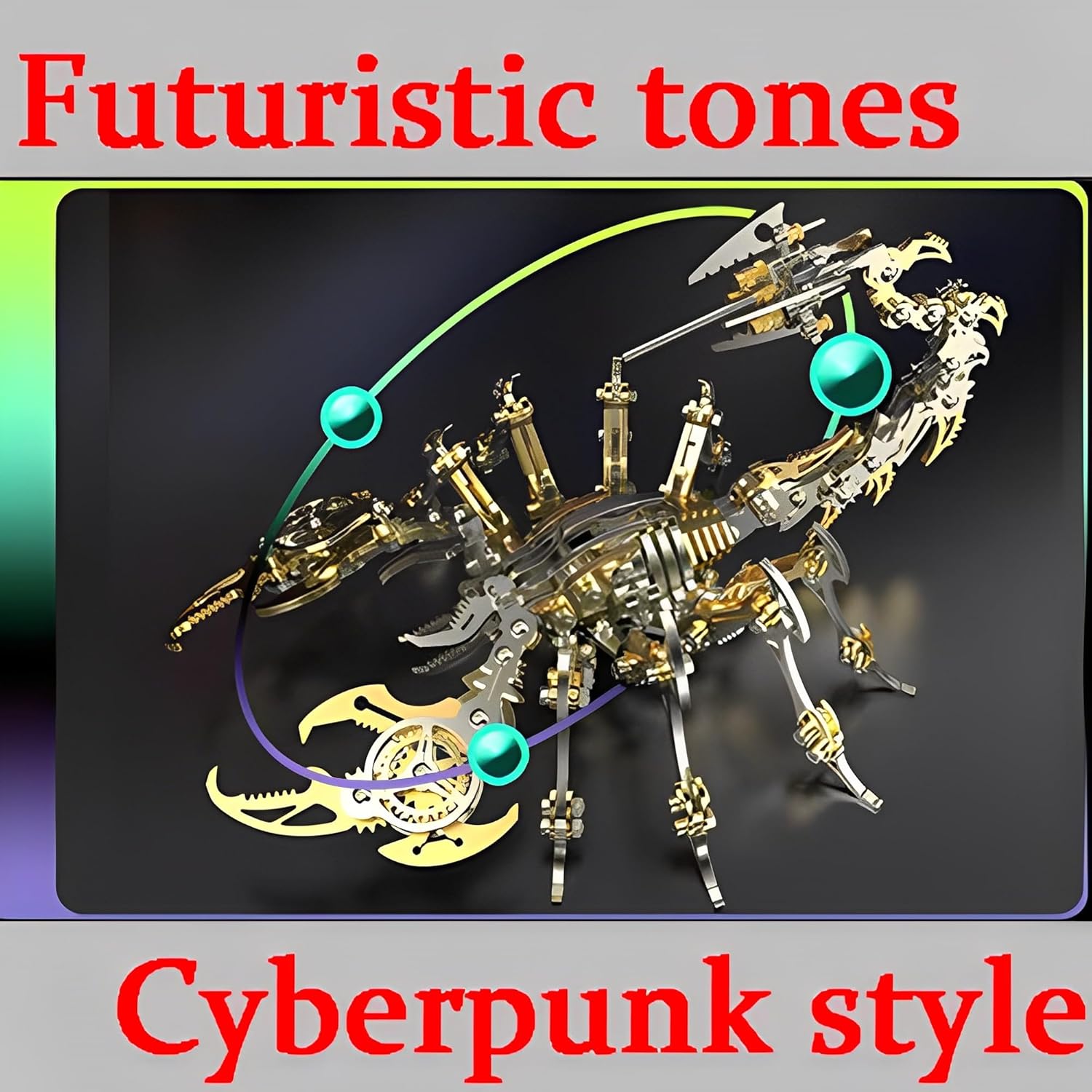 3D DIY メタルモデル 3D スコーピオン メタルパズル DIY おもちゃ ホームデコレーション アートクラフト ギフト デスク