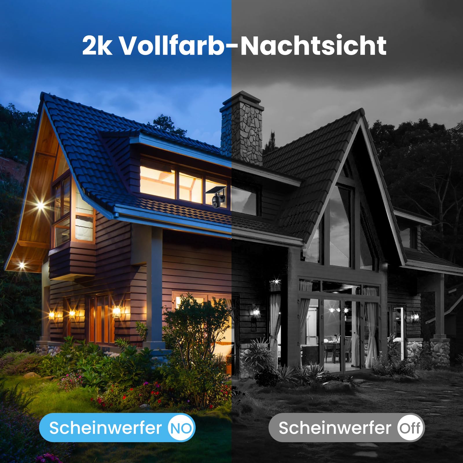 SOLIOM 4G LTE Überwachungskamera Aussen Solar mit SIM Karte, 2K HD Kamera Ohne WLAN Outdoor mit Akku, 360° Sicht & Automatische Verfolgung, Farb-Nachtsicht, Ideal für Garten, Bauernhof, Baustelle