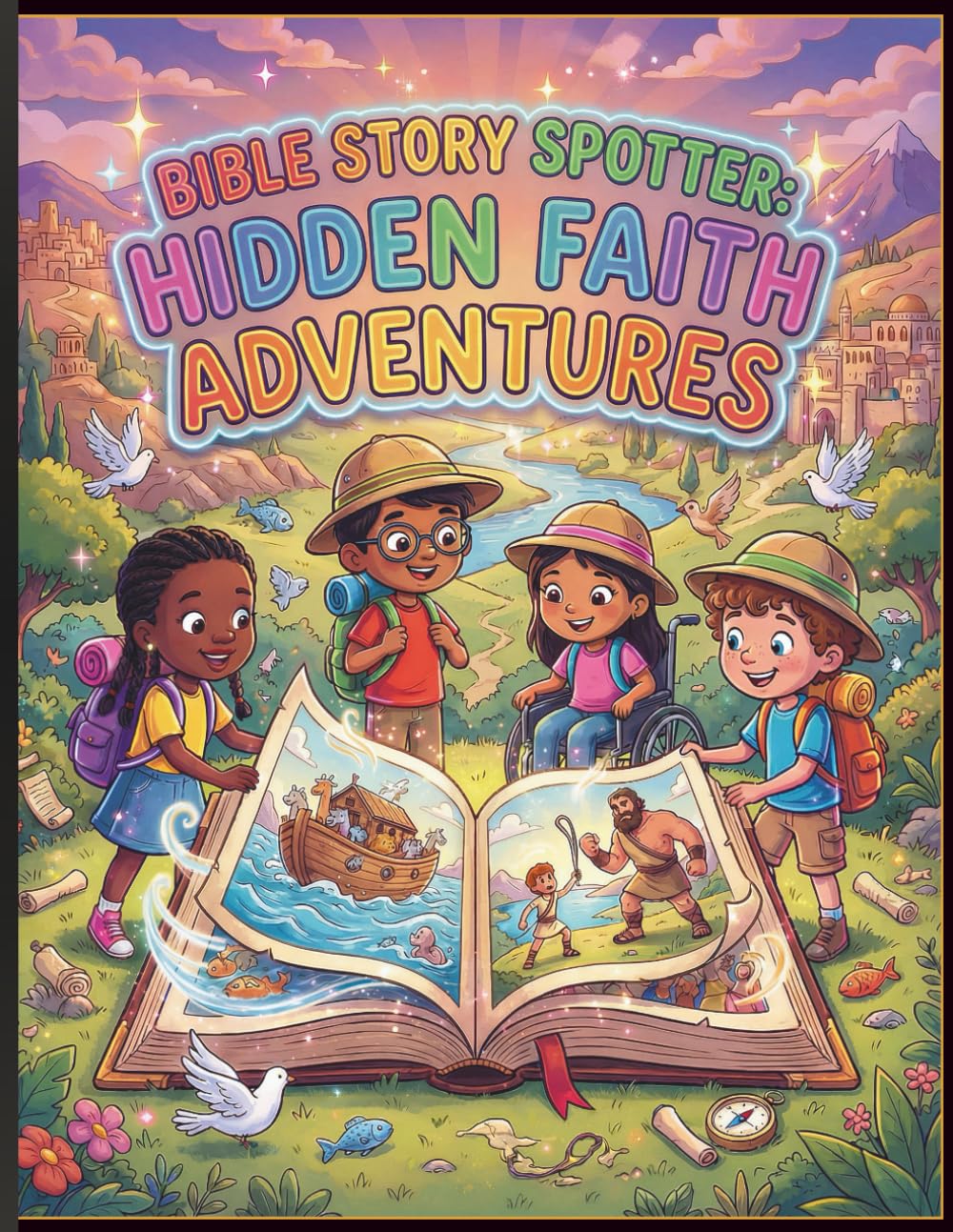 Bible Story Spotter: Hidden Faith Adventures: Fun Seek-and-Find Puzzles with Rhyming Riddles, Hidden Objects, and Bible Lessons for Kids Ages 6-10 (Spotter Adventures)