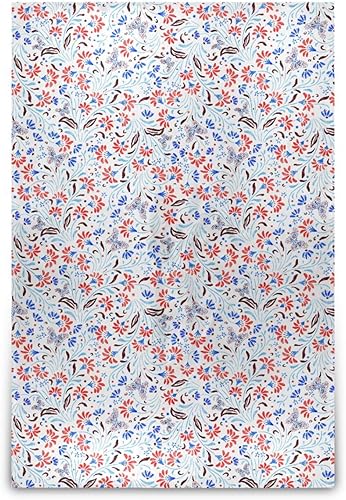 KLL Paisley Moths Floral Modern Plush Blanket, Warm Warm Throws for Chair, Couch, Bedroom, Holiday Blanket 60x90 Inches Plush Travel Blankets