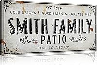 Vista 3 de Tailored Canvases Letrero de patio al aire libre – Lienzo decorativo personalizado para patio trasero, piscina, cubierta, porche, bar e idea