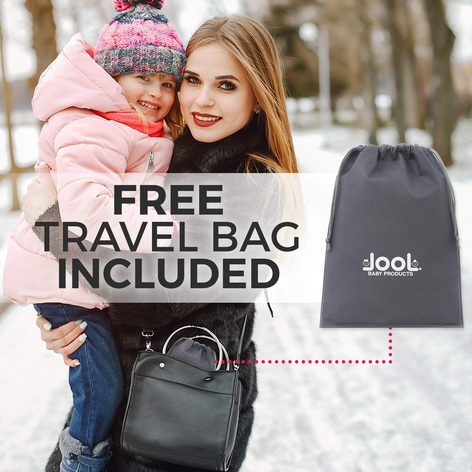 Lоwеѕt Prісе Folding Travel Potty Seat for Boys and Girls, Fits Round & Oval Toilets, Non-Slip Suction Cups, Includes Free Travel Bag - Jool Baby