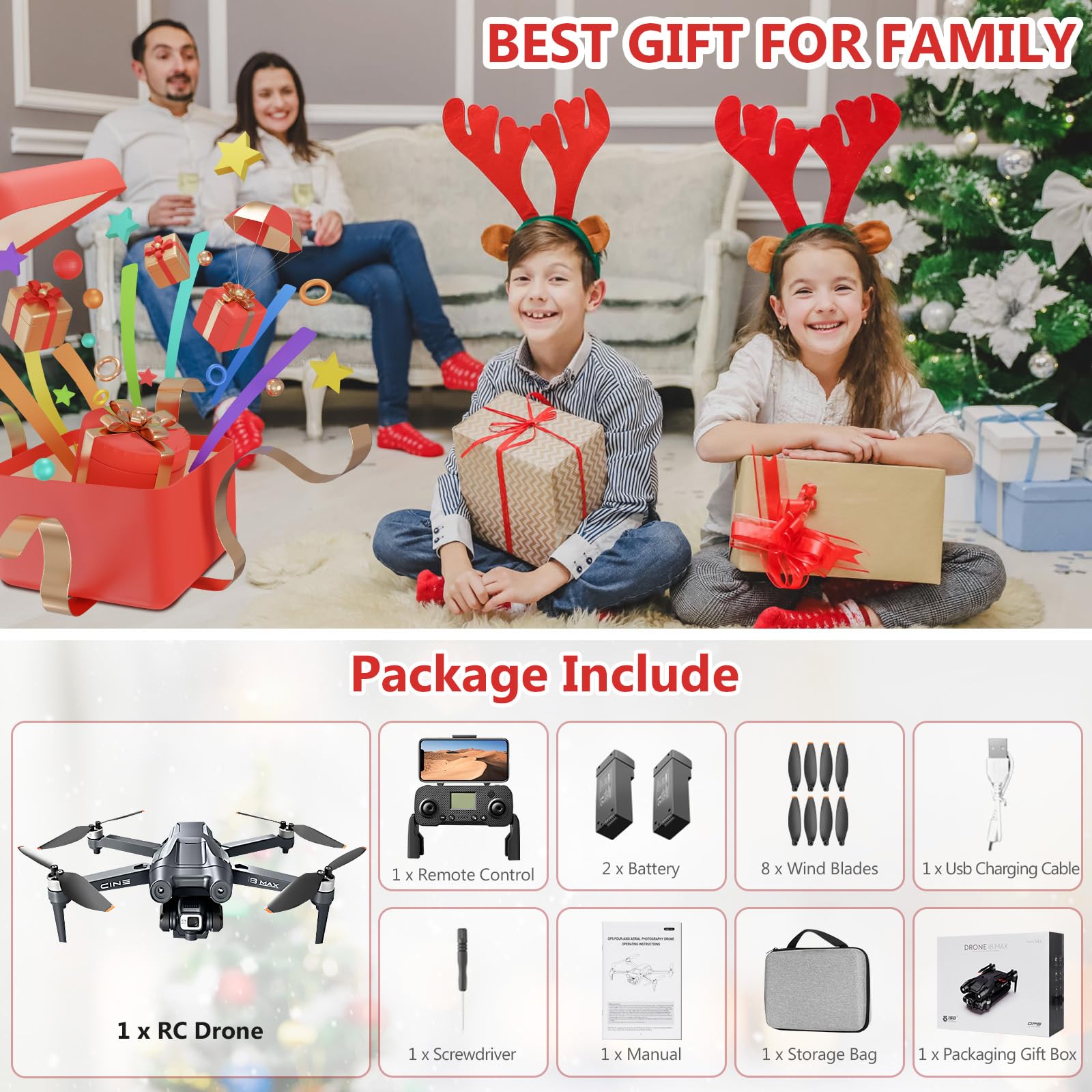 GPS Drone con Fotocamera 4K, Droni Quadricotteri Rc Pieghevoli Per Adulti Principianti Droni Motore Brushless Ritorno Automatico a casa Trasmissione WiFi 5G Pieghevole FPV RC Quadricottero