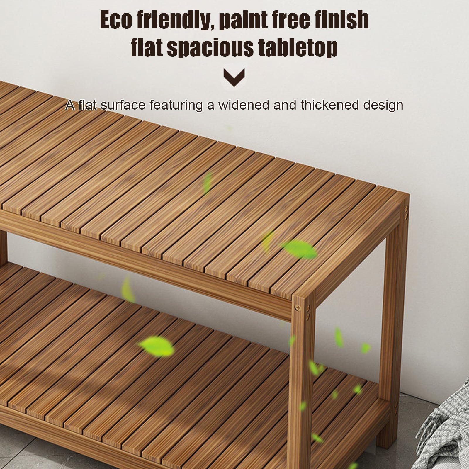 Soporte de madera for pecera con diseño reforzado de almacenamiento de