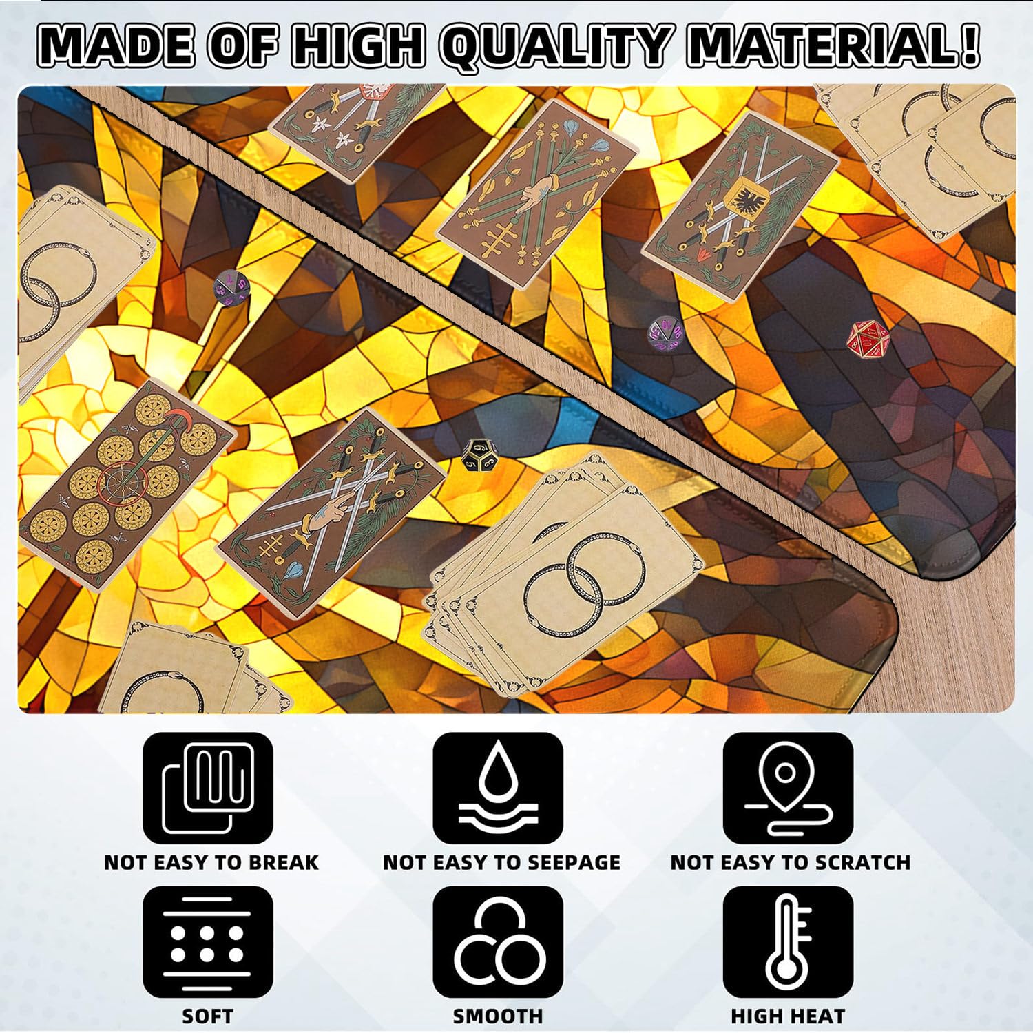 Tapis De Jeu MTG Smatcamp – 61 X 35,6 Cm Avec Zones, Bords Cousus, Tapis De Souris XXL, Livré Avec Sac De Rangement