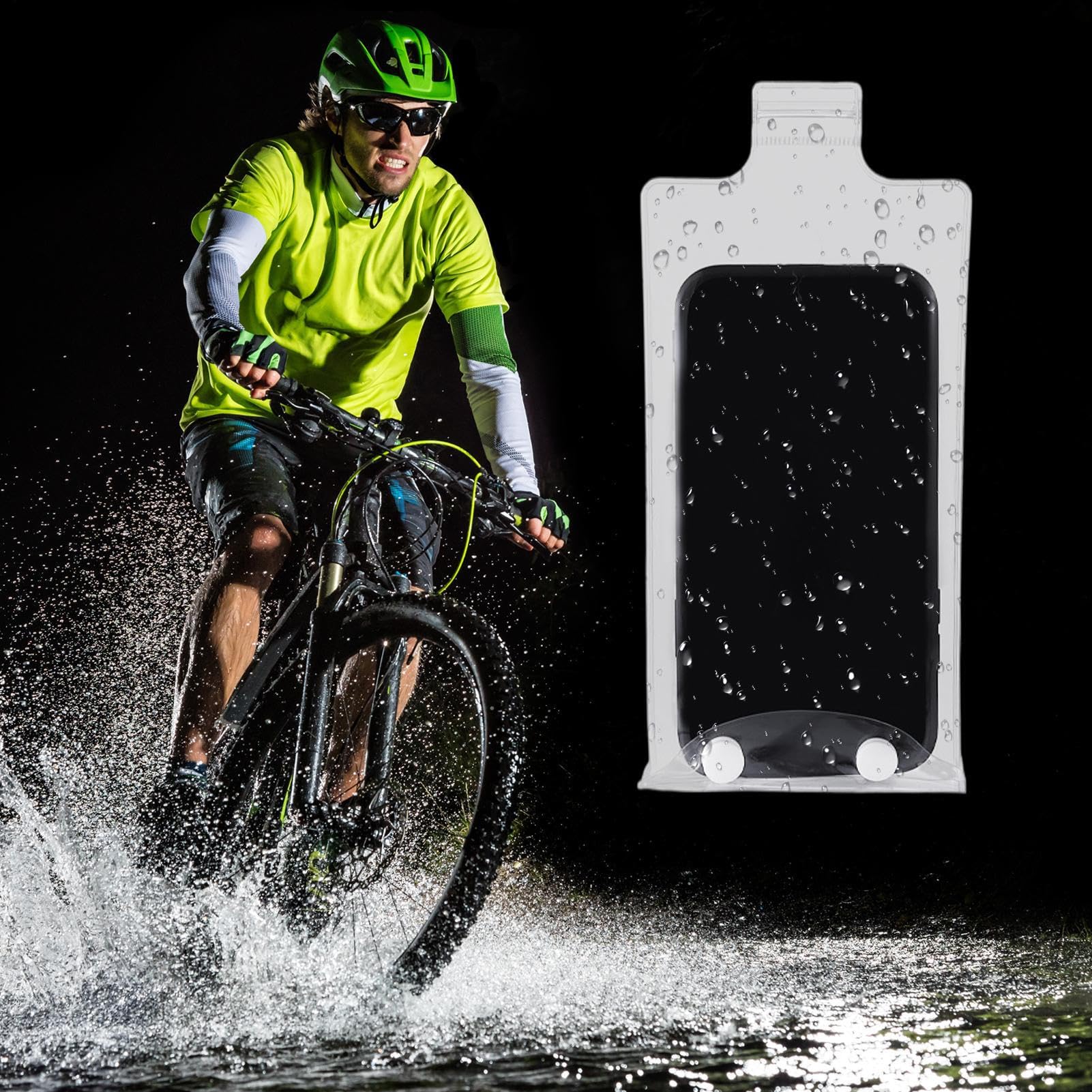 Set 10 Custodie Impermeabili Per Telefono, Touchscreen, Per Ciclismo, Kayak, Spiaggia, Campeggio - 3
