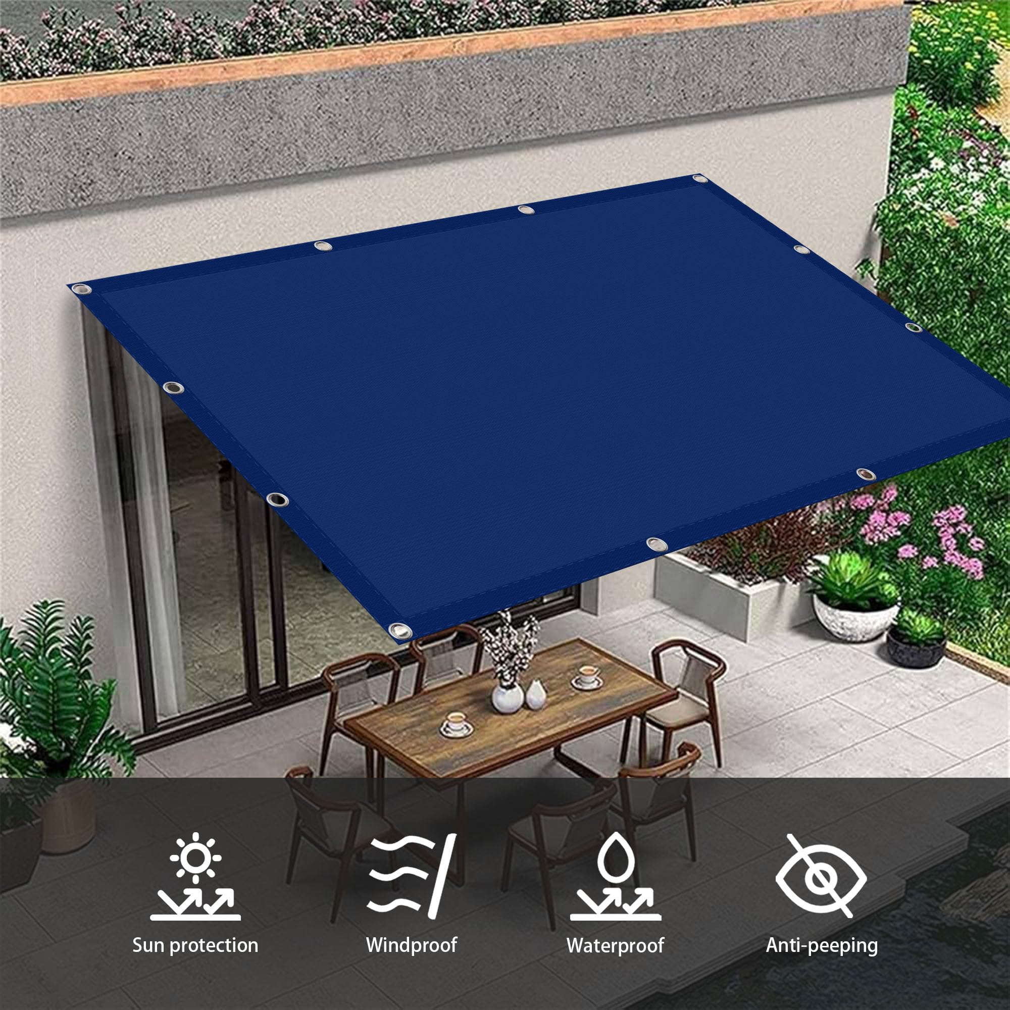 sonnensegel 140 x 250 Rechteckig cm Atmungsaktives Wasserdicht Sonnenschutz Sunsegel Reißfest für Garten Balkon Und Terrasse, Dunkelblau KTM 390 Duke CYCLZ® Damen Rennradhose 