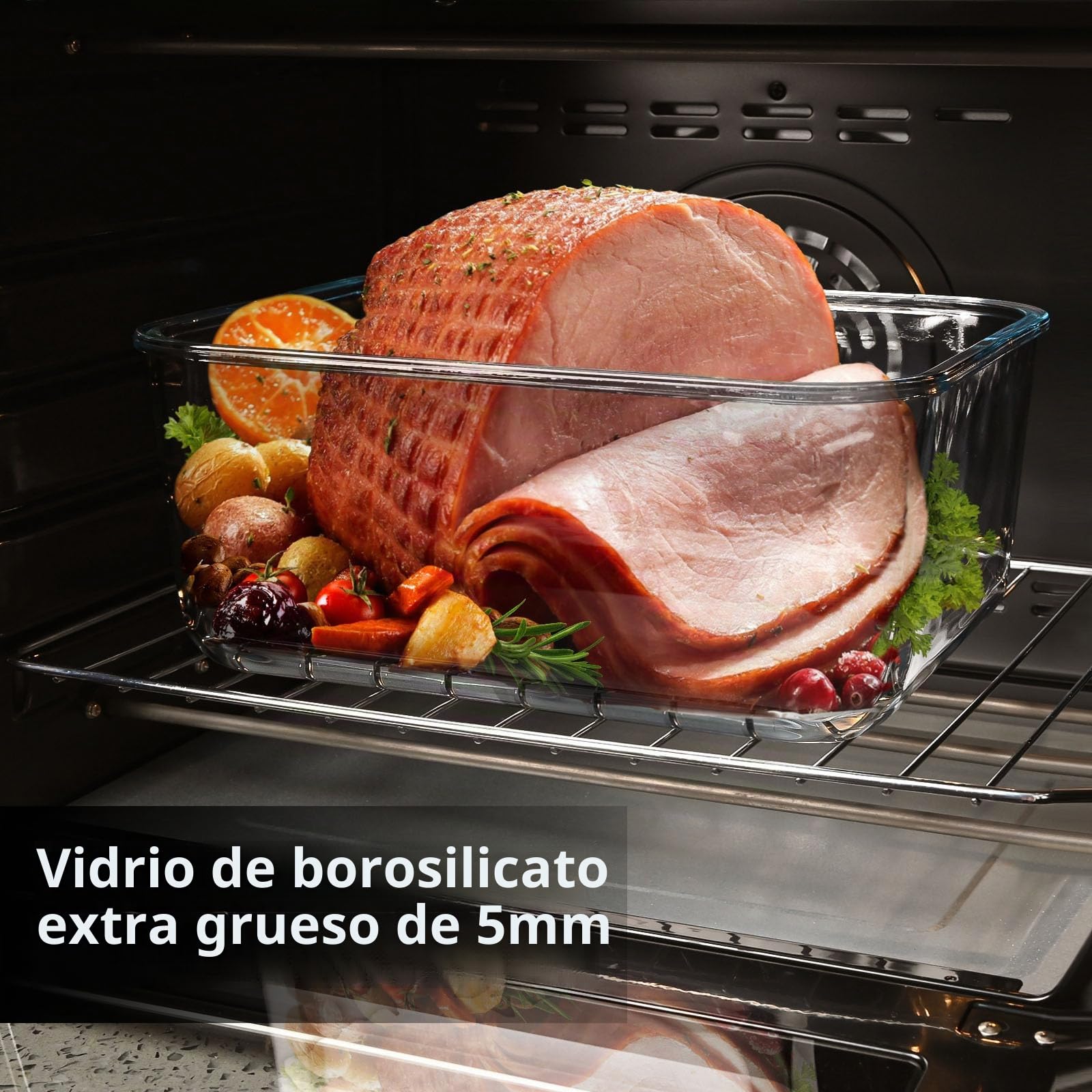 Recipientes grandes de almacenamiento de vidrio con tapas, recipientes grandes para alimentos de adobo para asador, preparación de comidas de pollo, pavo y sandía, recipiente de almacenamiento extra