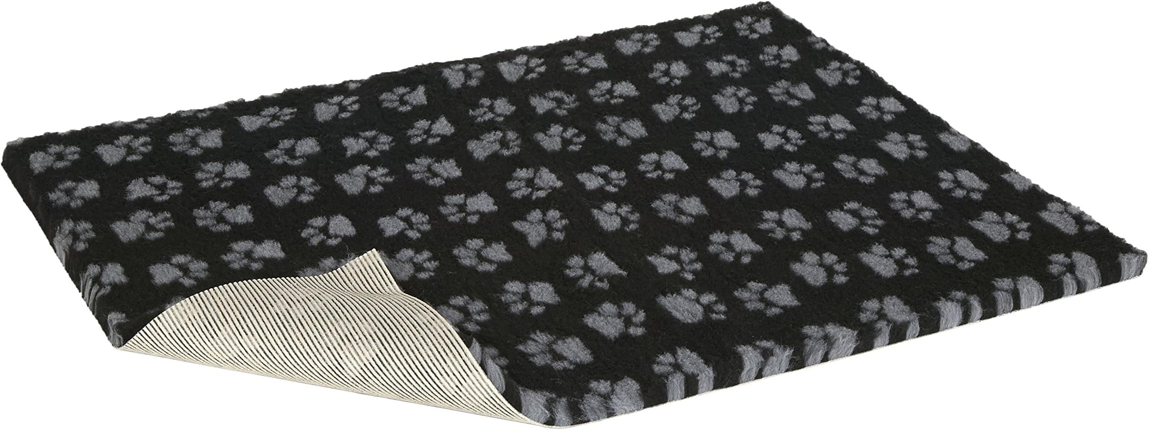 VetbedDog and Cat Bedding, Black with Grey Paws