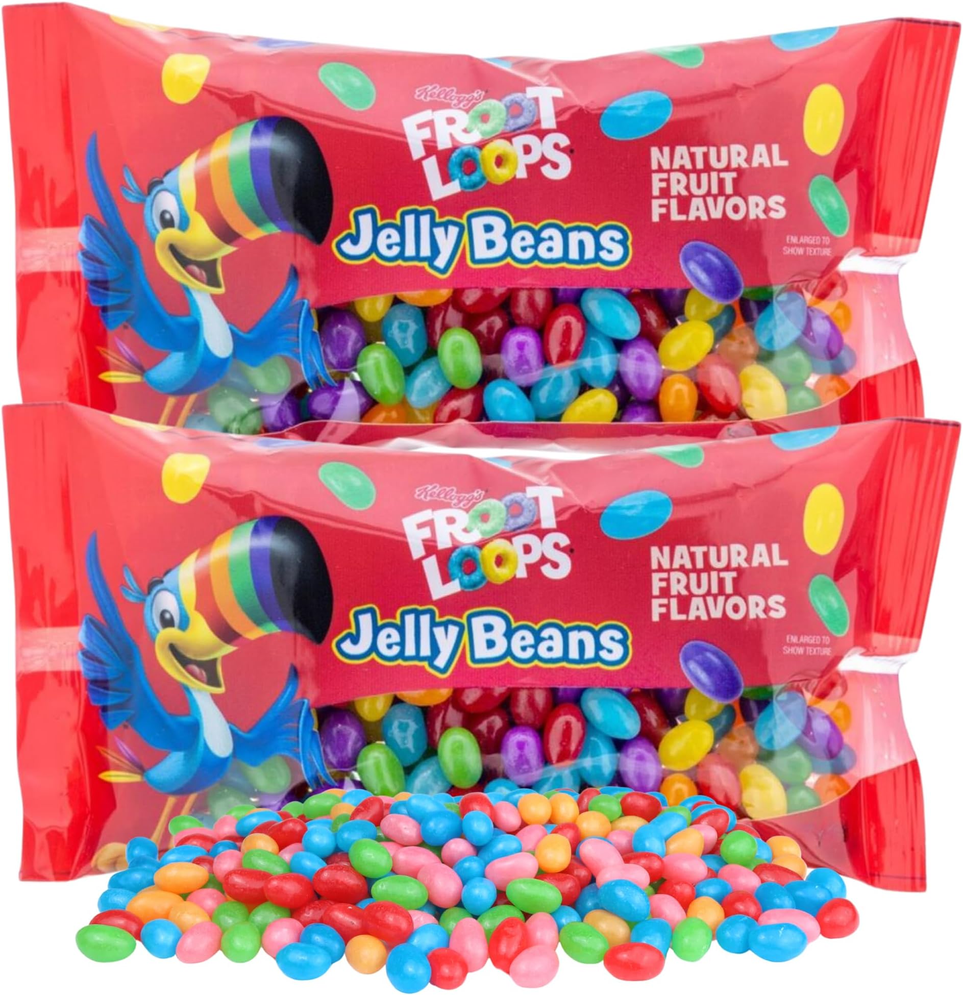 BULK Fruity Jelly Beans Large Bags, 2025 Easter Basket Stuffers, Cereal Flavored 10 Ounces Each