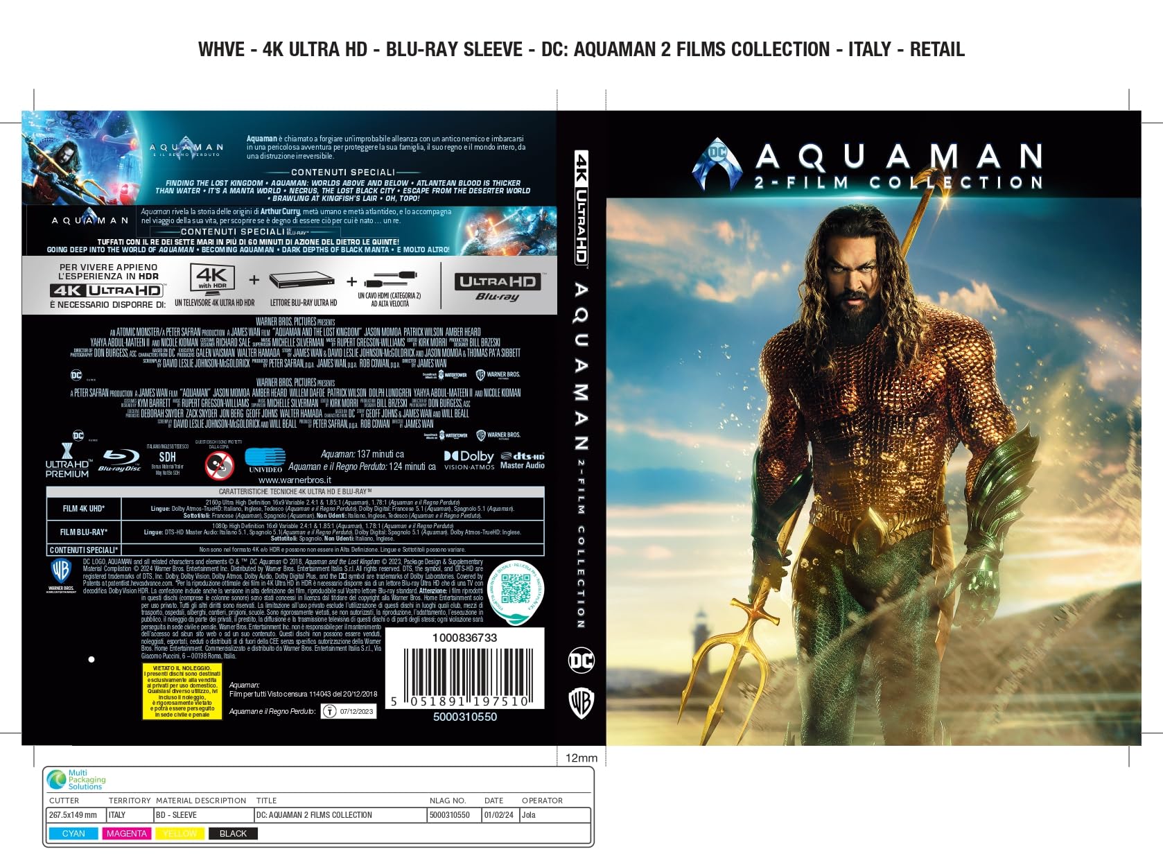 AQUAMAN - 2 FILM COLLECTION (4K Ultra HD + Blu-ray)