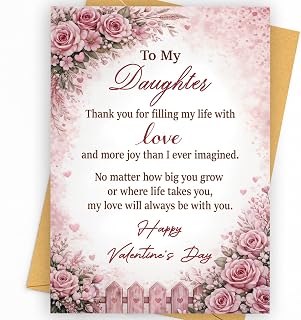 Valentines Day Card Decorations for Daughter