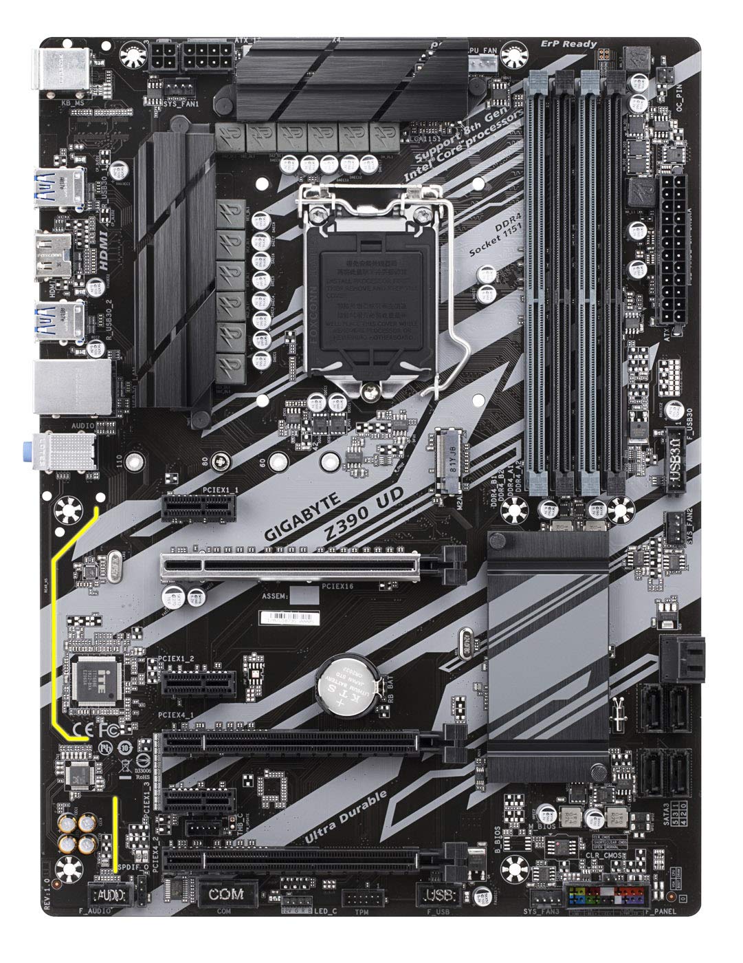 Gigabyte Z390 UD Scheda Madre, Nero