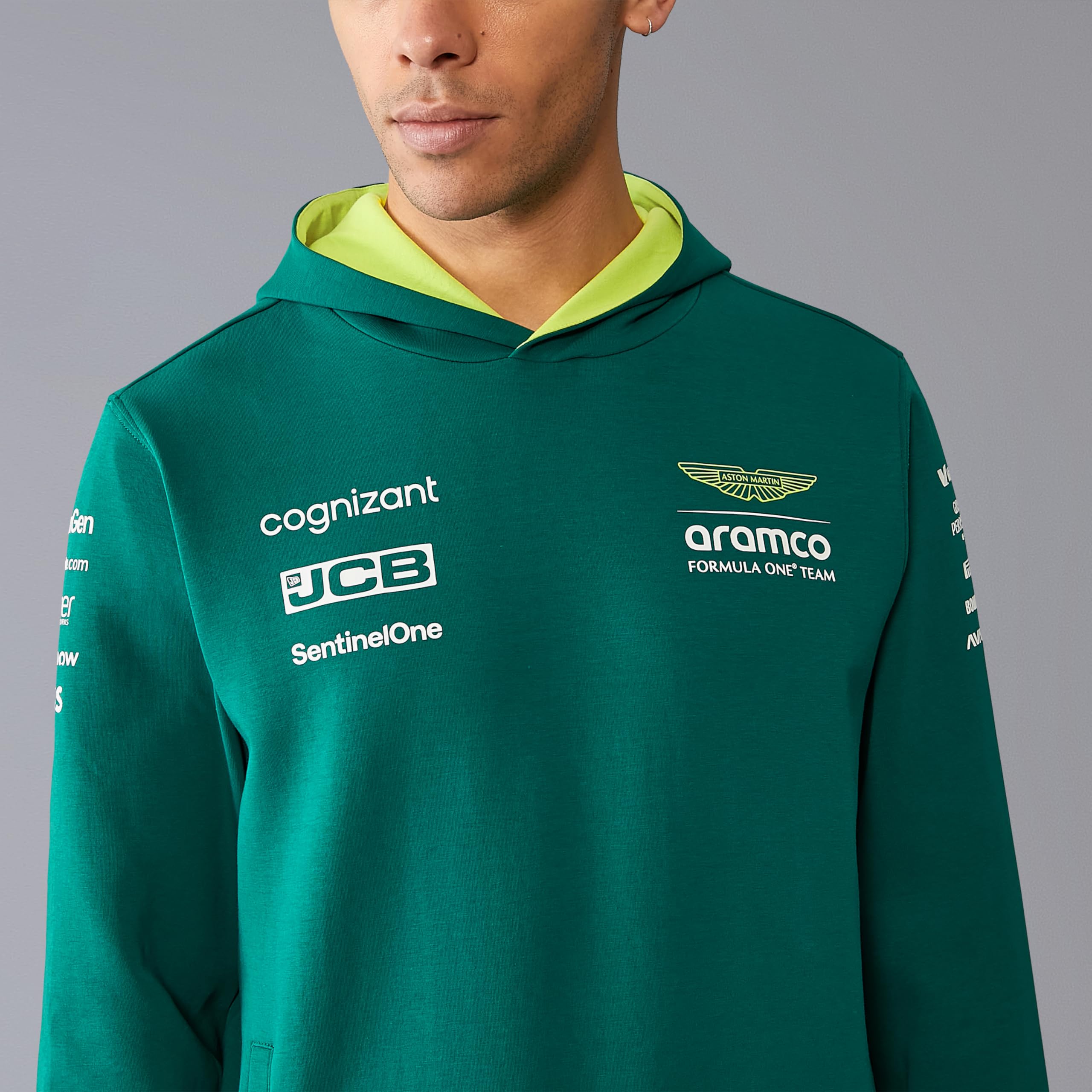 Aston Martin F1 Sudadera con Capucha 2024 - Hombre - Verde - Talla: XXL