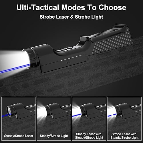 Miniatura 8 de MLOK - Mira láser rojoverdeazul con linterna de 1000 lúmenes