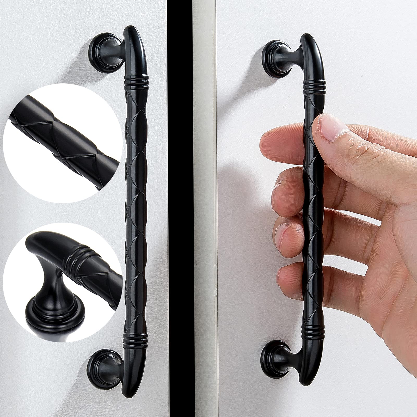 Buy INIRET 10 Pack 5 Inch Matte Black Kitchen Handles,