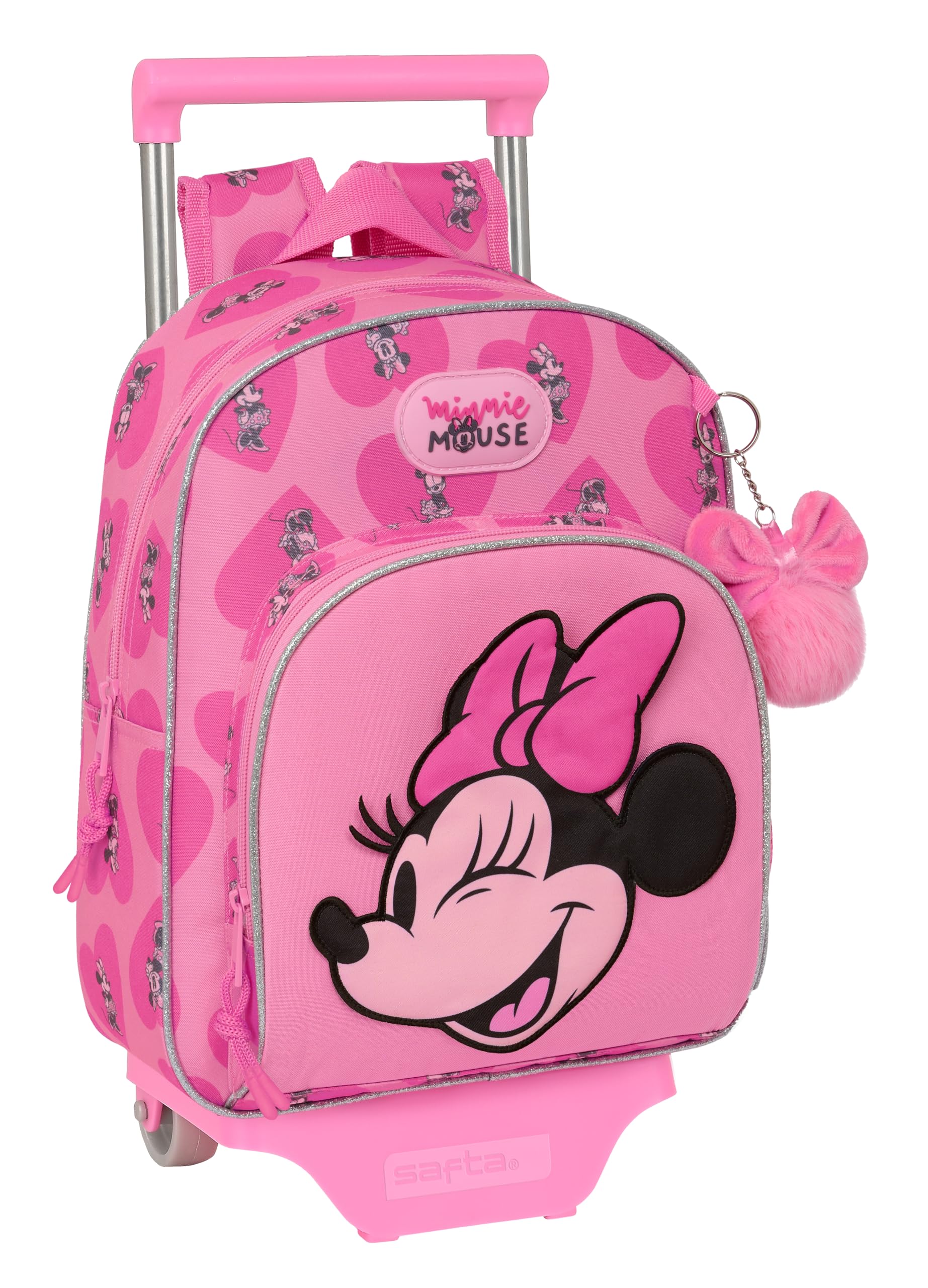 Safta M020 MONSTER HIGH - Mochila Infantil con Carro 705, Ideal para Niños de Diferentes Edades, Cómoda y Versátil, Calidad y Resistencia, 28x10x34 Unisex niños (Pack de 1)