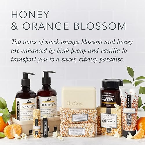 Miniatura 4 de Beekman 1802 Bálsamo labial, miel y flor de azahar, 0.15 onzas, paquete de 3, con leche de cabra, vitamina E y cera de abejas para labios secos y