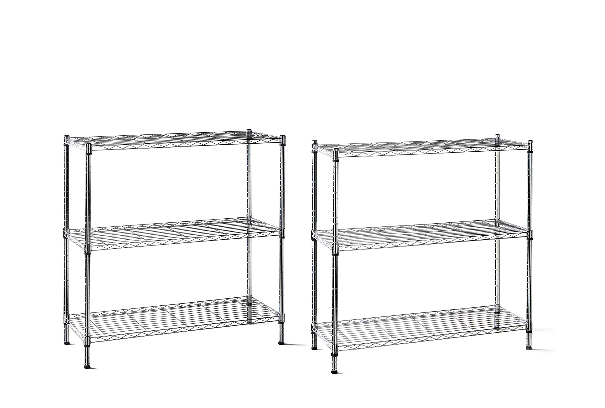 Scaffale Metallico 6 Ripiani KG KITGARDEN - 180x90x35 Cm, Acciaio Cromato, Portata 480 Kg - Foto 4