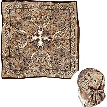 Bandana Scarf Silk Square Silk Feel Satin Scarf Silk Scarf Ideal as a Neckerchief or Fashionable Accessory Hair Wrapping and Sleeping at Night. For All Seasons 70 x 70 cm AB